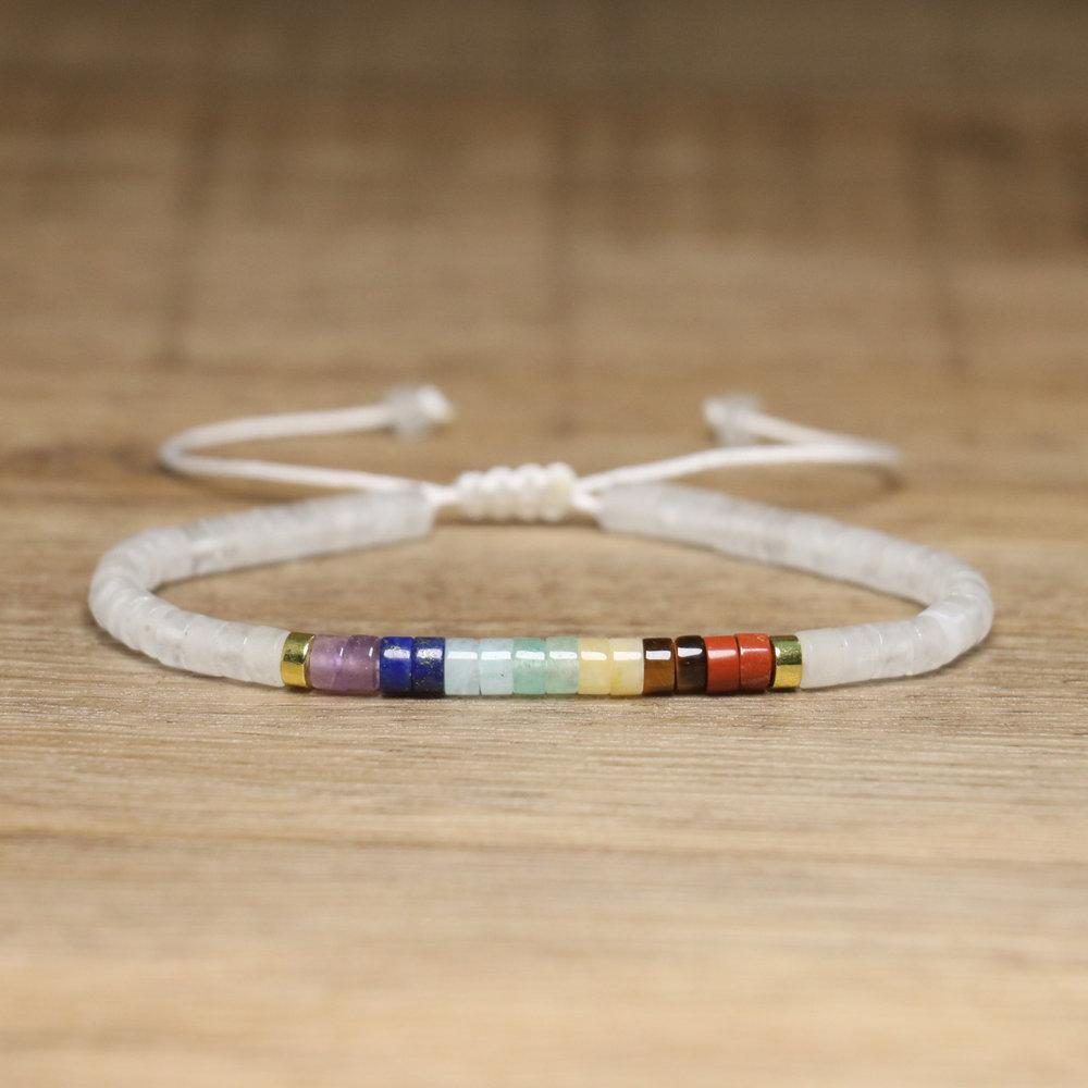 2x4mm Dainty Imperial Jasper Bracelet for Women Handwoven Adjustable Healing Stone Jewelry Alloy Main Material for Anniversary