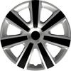 AutoStyle Moyeux De Moyeu VR 14 Pouces ABS Argent / Noir Lot De 4