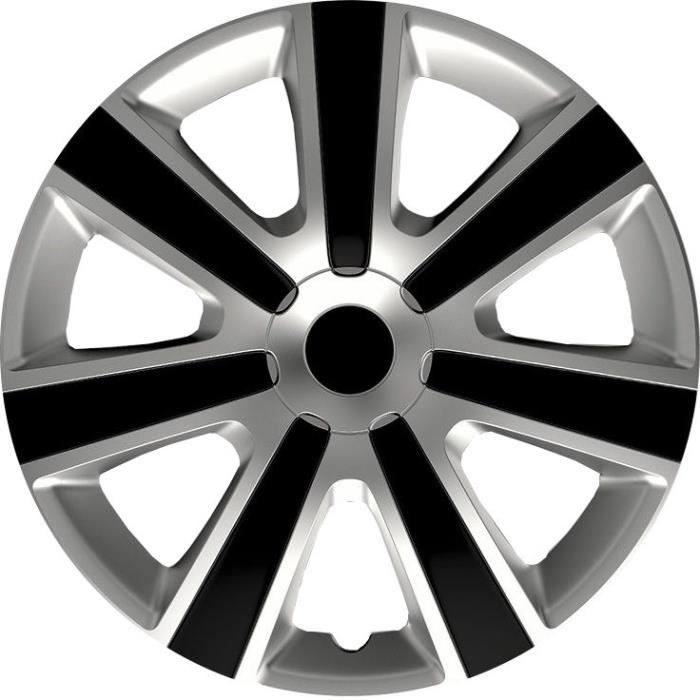 AutoStyle moyeux de moyeu VR 14 pouces ABS argent / noir lot de 4