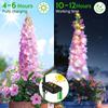 Solar Delphinium Flower Garden Lights Outdoor Waterproof LED Stake Lamp for Yard Lawn Patio Pathway Landscape Decoration