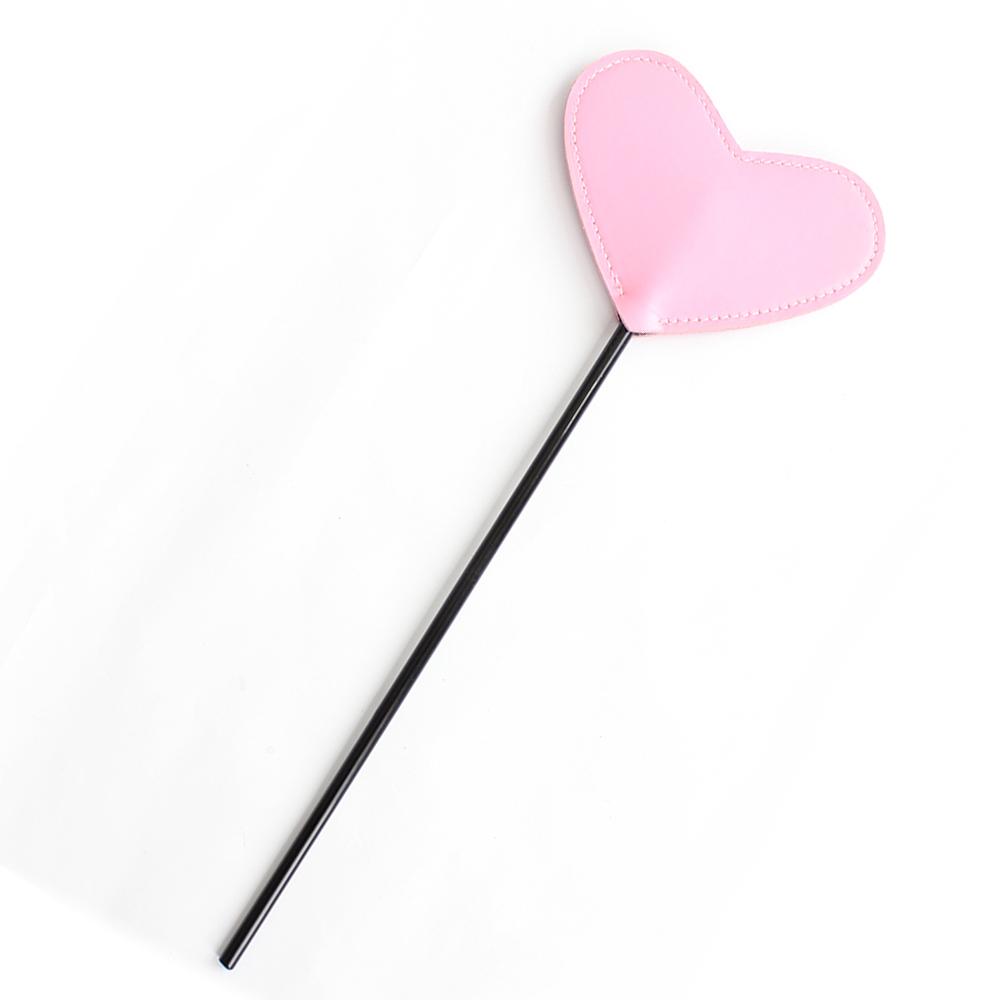 Heart Tip Crop Whips Fantasy BDSM Flogger Paddle Tickler Cosplay Game Slave Sex Toys For Couples Beginner Bondage Spank Tool