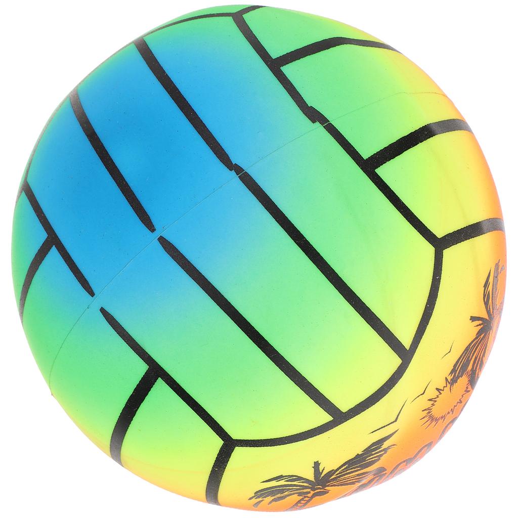 Inflatable Rainbow Volleyballs Outdoor Inflatable Beach Ball PVC Volleyball Decorative Sports Ball Swimming Pools Party Favor