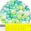 150 peças 3-8mm furo reto abs pérolas redondas imitação de contas para fazer joias
