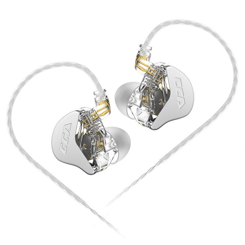 

CAA CRA 3.5mm Wired Earbuds Headphones Stereo Earphones Noise Isolation in-Ear Headset Transparent