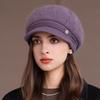 Warm Hat, Plush, Knitted Hat, Thick Hat, Woolen Hat, Cold Hat