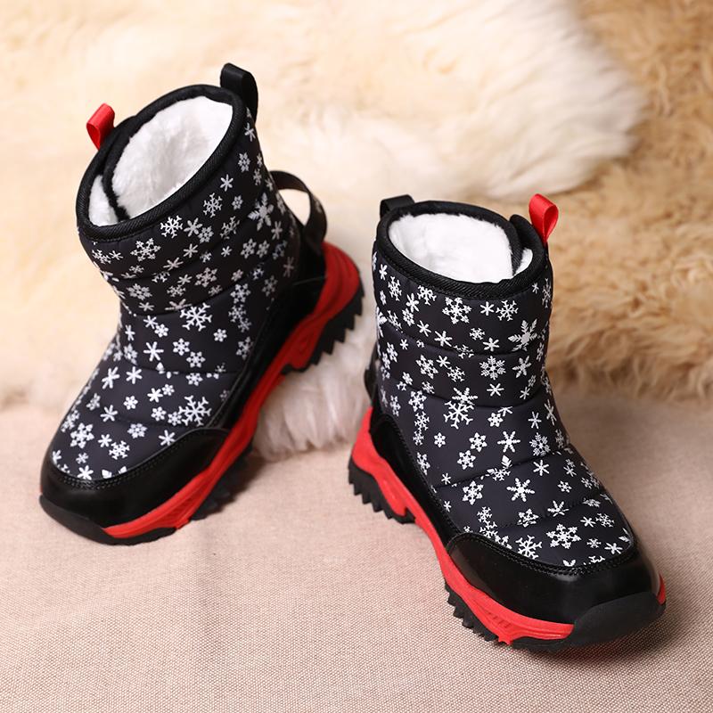 Herbst und Winter Jungen/Mädchen Outdoor Warme Kinder Schneestiefel Große Größe Stiefel 26-38 Kinder Schneestiefel für Mädchen