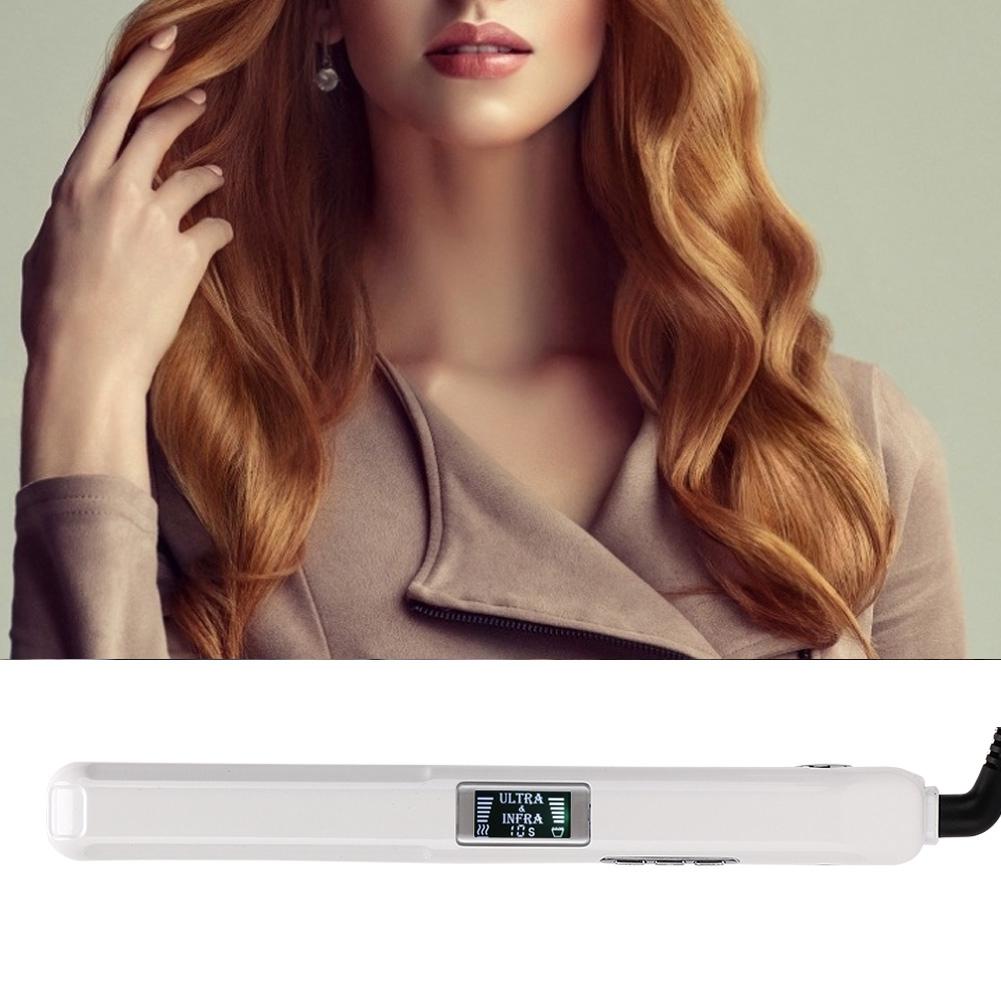 Ultraschall Infrarot Haarglätter Kaltwelle Haarglätten Lockeneisen (Weiß )