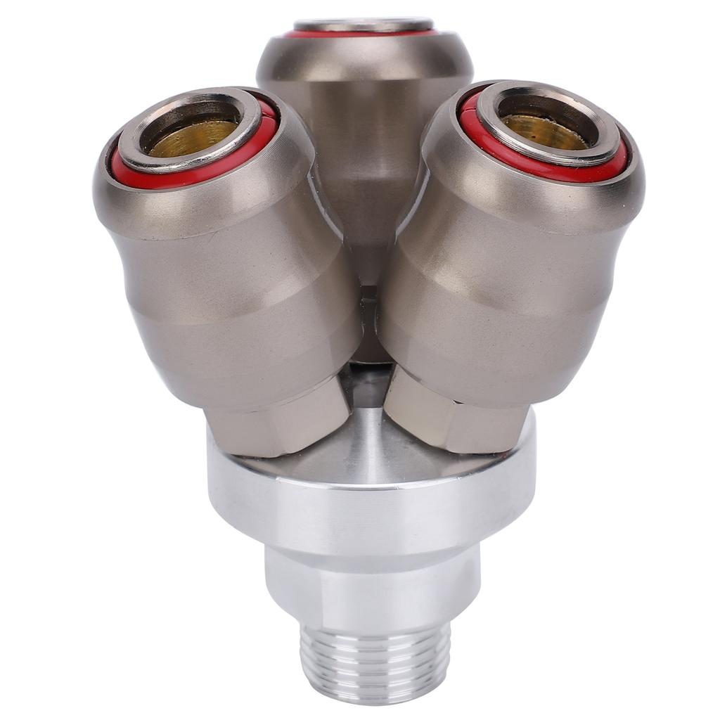 3 Way Quick Coupler ExplosionProof SelfLocking Round Pneumatic Connection Accessories