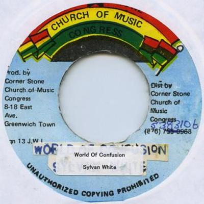 7-Inch-Schallplatte SYLVAN WHITE - World Of Confusion none Corner Stone Ch 1980 Jamaica Reggae, Ska & Dub