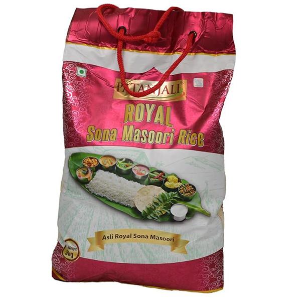 

Королівський рис Сона Масурі, Royal Sona Masoori Rice, Patanjali 5000г (05635008)