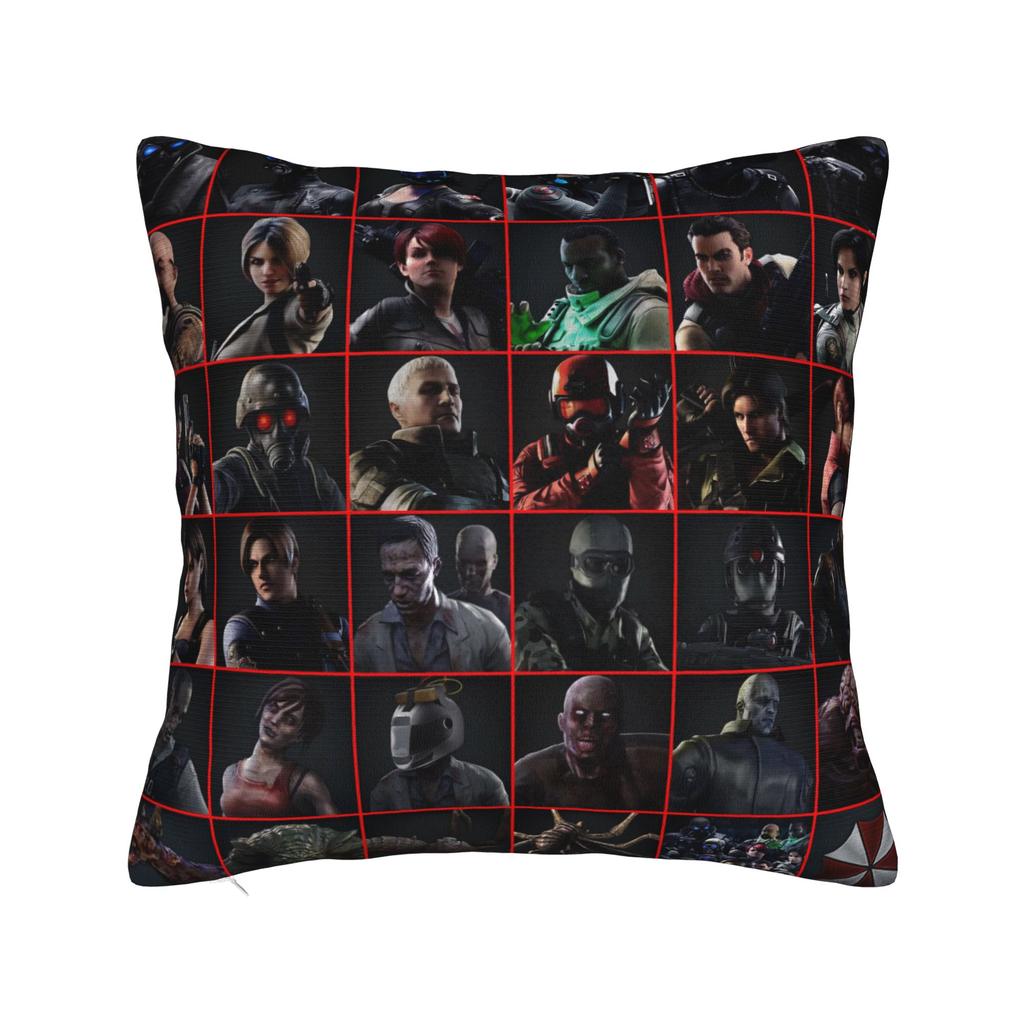 Resident Evils Len & Jill Pillow Cover Graphic Cushion Cover Cute Funny Pillow Case For Wedding Party Home Decor
