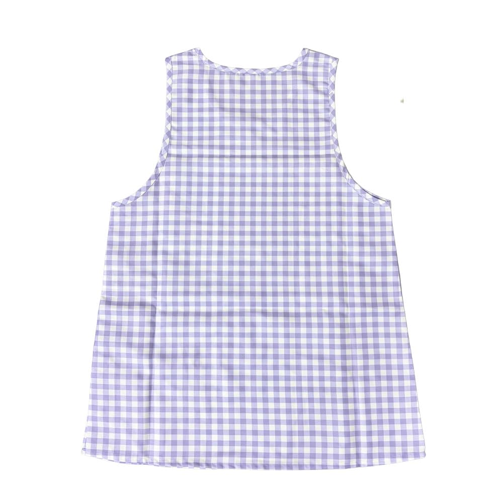 Salonje Cinnamoroll Easy To for Childcare Workers and Side Apron, Wear, Adults, Buttons, Pocket, Purple, 45371-04
