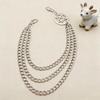 Retro Metal Disc Pant Chain: Women's Multi-Layer Star Waist Accessory