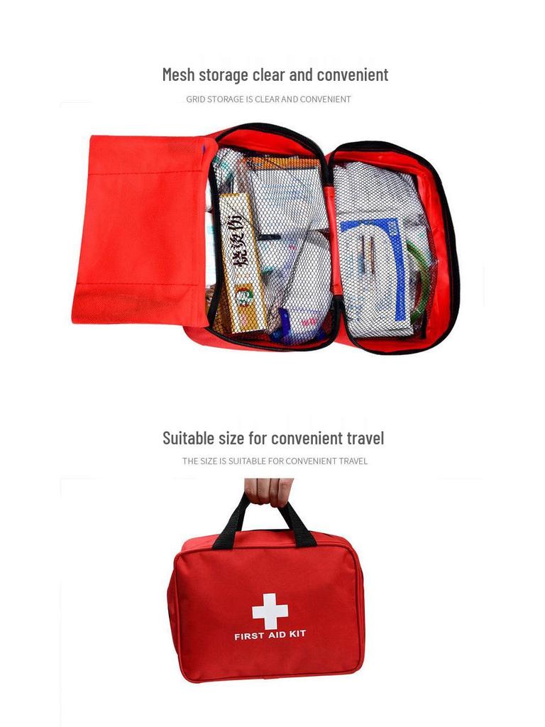 300-Piece Emergency First Aid Kit for Car, Home, Outdoor, Earthquake, Fire, and Swimming