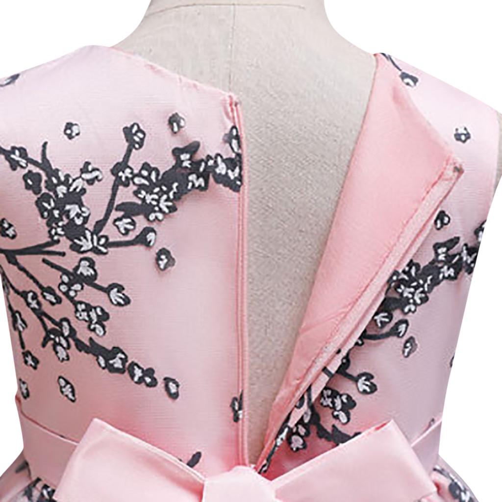 Květinová dívka Princezna Šaty Dětská Party Svatební Slavnostní Šaty Oblečení