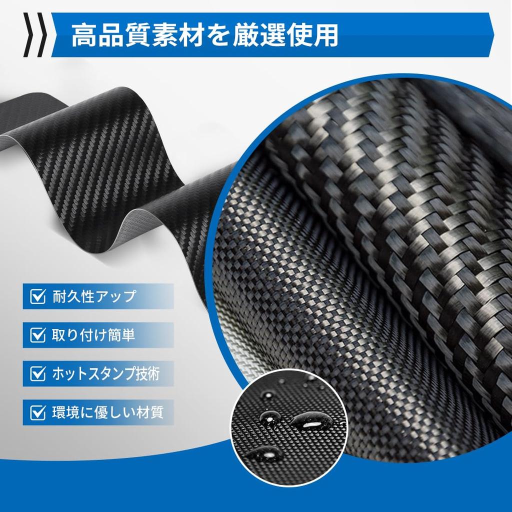 GOODGOODCAR Compatible with the New Sienta from August 2022 Through August 2025 Carbon Fiber Pattern Interior Protector for Toyota Scratch Stain and
