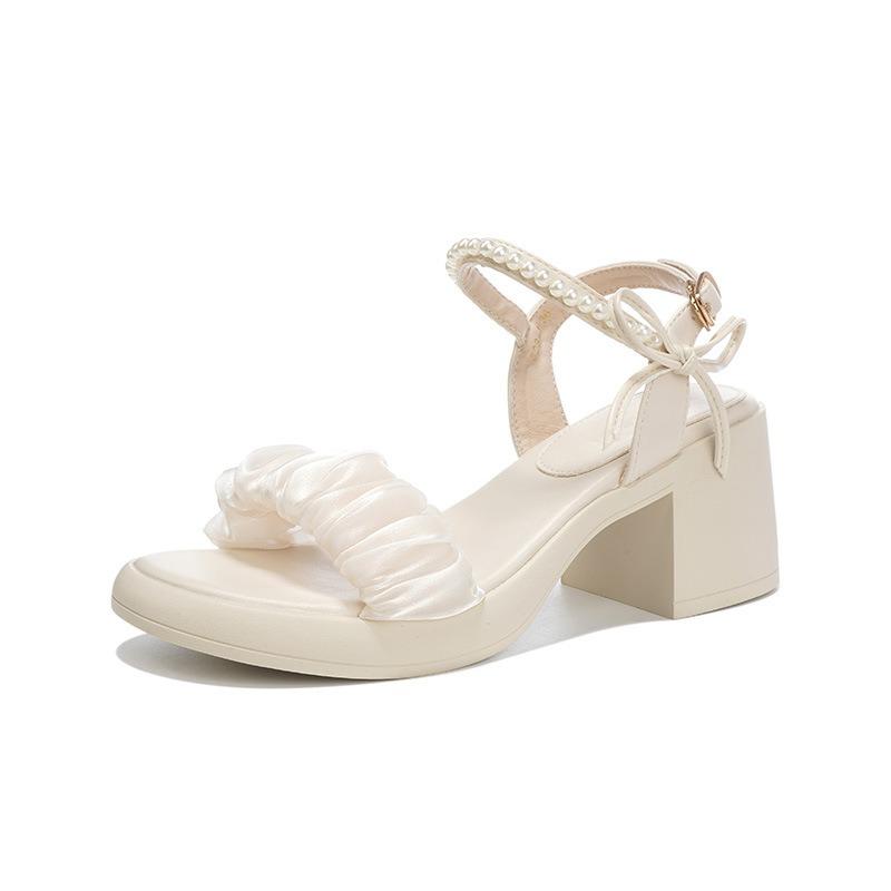 Sandals Women's New Summer Skirt Fashion Word with Thick Heel High Heel Sandals