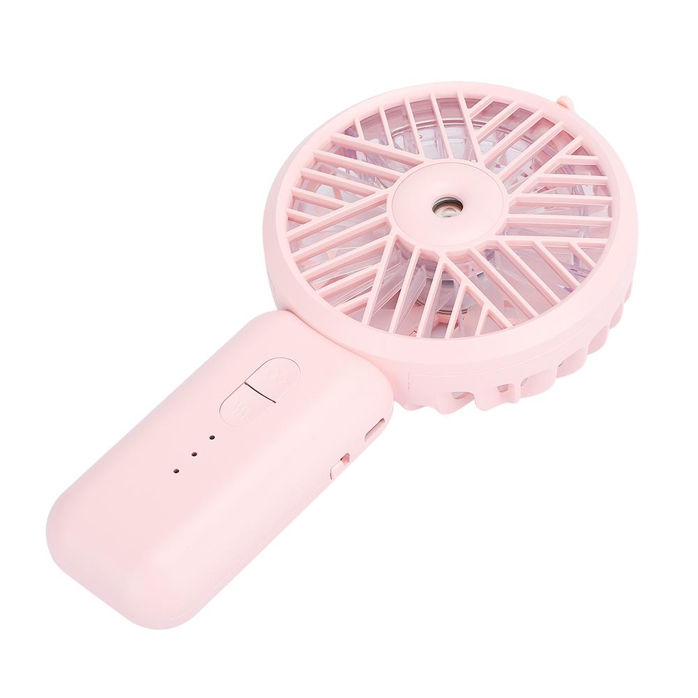 Handheld Charging Small Fan Humidification Mini USB Portable Desktop Bedside UniversalPink 178 x 92 x 40mm