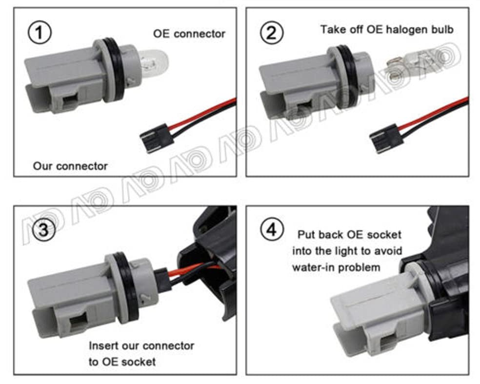MINI Compatible LED Side Signals for and R53 Hotimp® Markers/Turn (Clear) R50, R52,