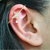 Hot Sale Trendy Women's 63mm 2.5g Long Barbell Industrial Piercing Jewelry Stud Earrings Zircon Alloy S925 Silver Bow Shape