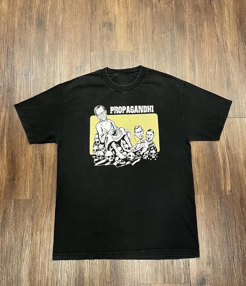 VIntage Propagandhi Band Black Shirt Unisex Concert S to 5XL OM538 Unisex T-Shirt XXL