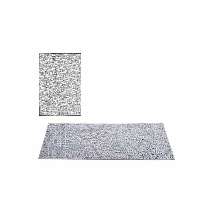 Dessous de plat argenté - Kinvara Skincare - Plastique - 45x31 cm - Lot de 12 - Lavage à la main