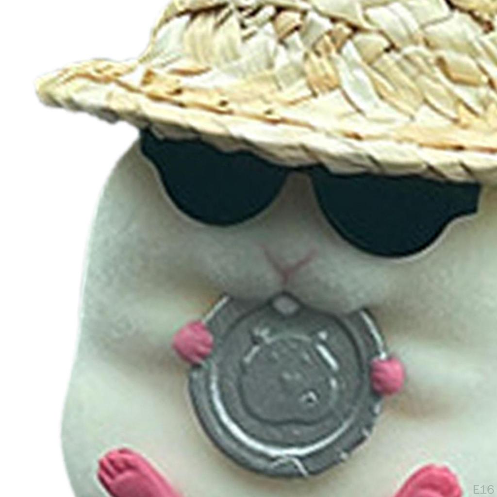 Adorable Easter Car Pendant with Removable Hat - Perfect for Shelf and Desktop Decor