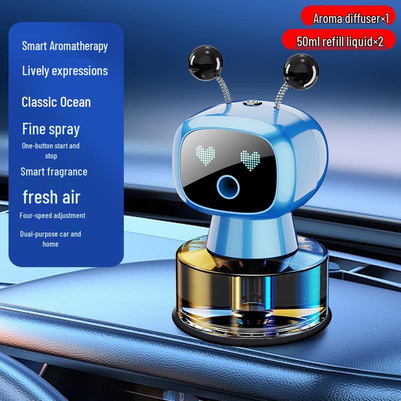 Men's Luxury Car Air Freshener: AI Smart Robot Aromatherapy Spray
