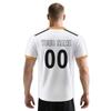Custom Football Jersey with Logo Name Number Personalized Soccer Jerseys White Gold Soccer Team Shirt for Men Kids Women Fan
