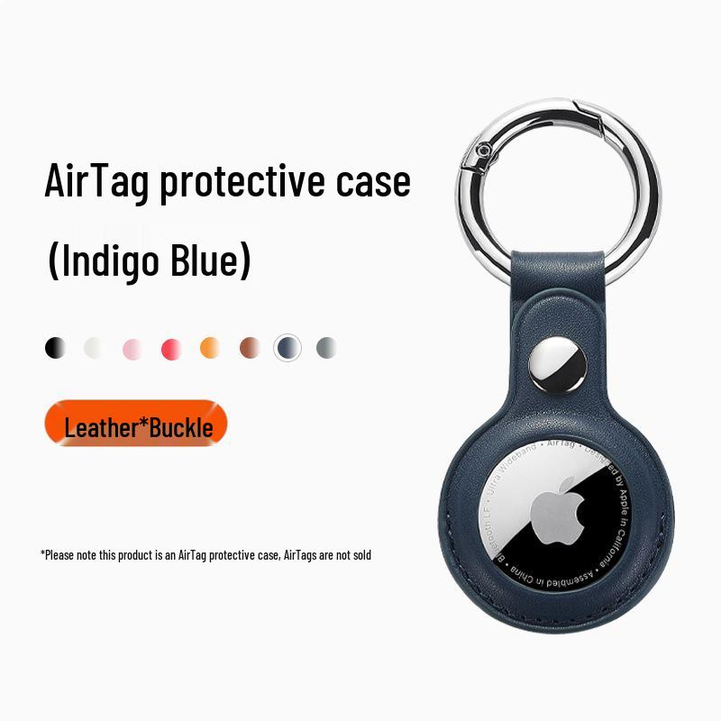 Apple AirTag 2nd Gen Leather Protective Keychain & Pet Collar Case