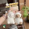 Cute Labrador Plush Dog Keychain Cartoon Puppy Bag Charm Soft Stuffed Animal Pendant Key Ring Accessory