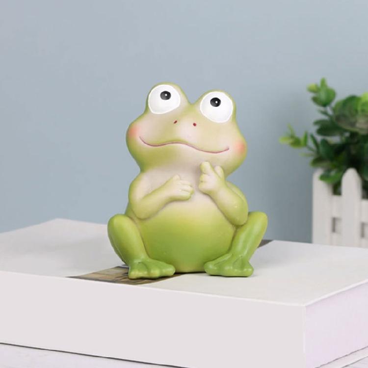 Decorative Frogs Themed Glasses Rack Stand Holder Crafted In Resin For Stylish And Functional Desktop Accessory