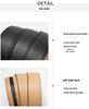 Men's Genuine Leather Automatic Buckle Belt for Business and Casual Wear