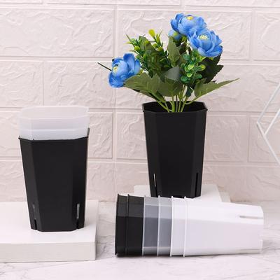 Plastový Osmiúhelníkový Květináč s Bočním Otevíráním Sukulentní Květináč Pryskyřice Vientiane Květináč Průhledný Zahradnický Nástroj