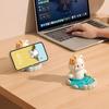 Creative Cartoon Cat Mobile Phone Holder Ornament Office Desktop Decoration Cute Practical Small Gift for Girls