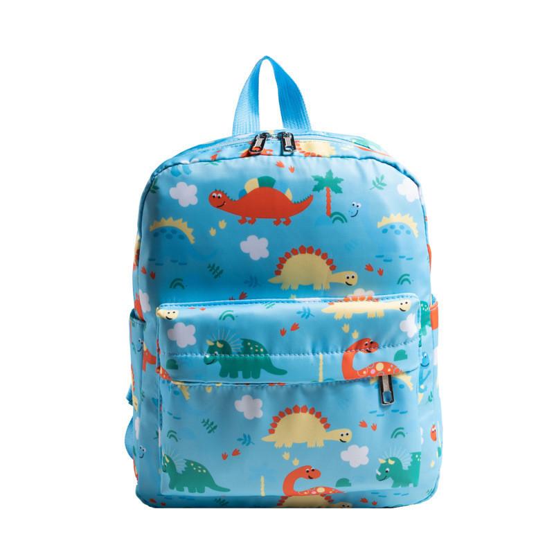 Adorable Cartoon Dinosaur Backpack For Kids Lightweight Durable Nylon School Bag