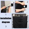 SUV Truck Adjustable Car Rear Door Window Shade Sun Blocking Curtain For Privacy Resting Outdoor Shower