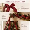 6.3cm Christmas Bow Ribbon DIY Craft Bow Decorative Webbing  Festive Atmosphere