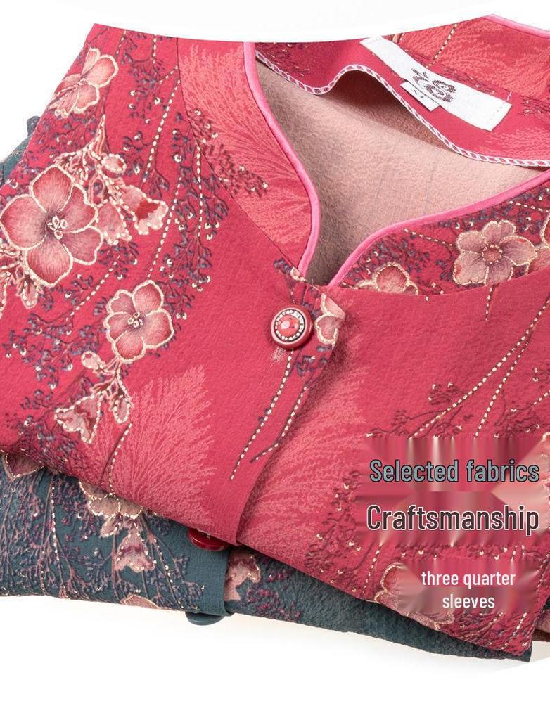 Omas Frühlings- und Herbst-Siebenarm-Outfit für Senioren