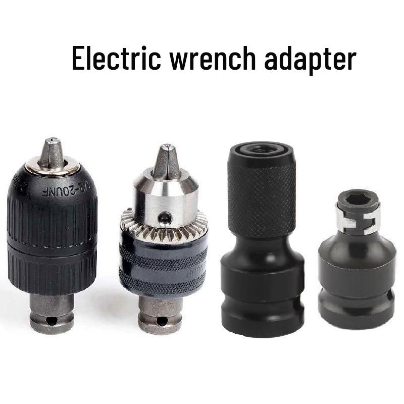 Electric Wrench To Drill Chuck Adapter: Pneumatic Screwdriver & Air Gun Conversion Tool