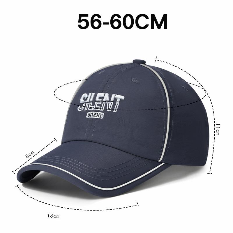 Quick-Dry Baseball Cap Letter Embroidered Sports Cap Men's Outdoor Sunscreen Cap