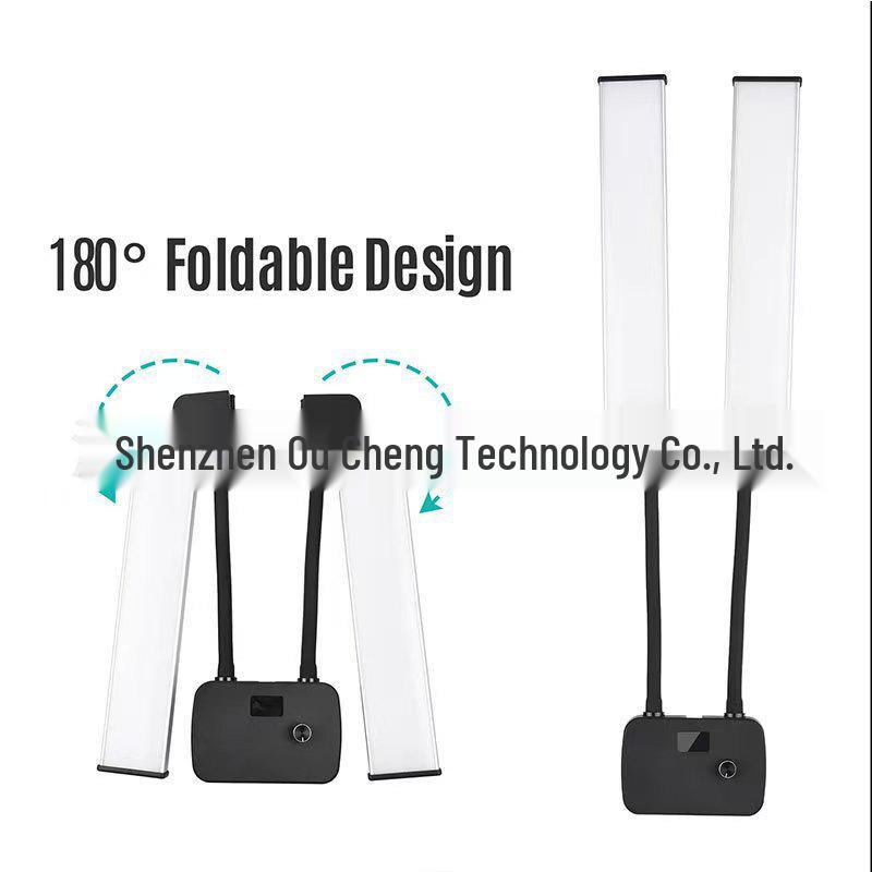 45W Portable Dual-Arm LED Selfie Light for Photography and Live Streaming