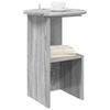 Side Table Grey Sonoma Ø 39.5 x 55 cm Engineered Wood