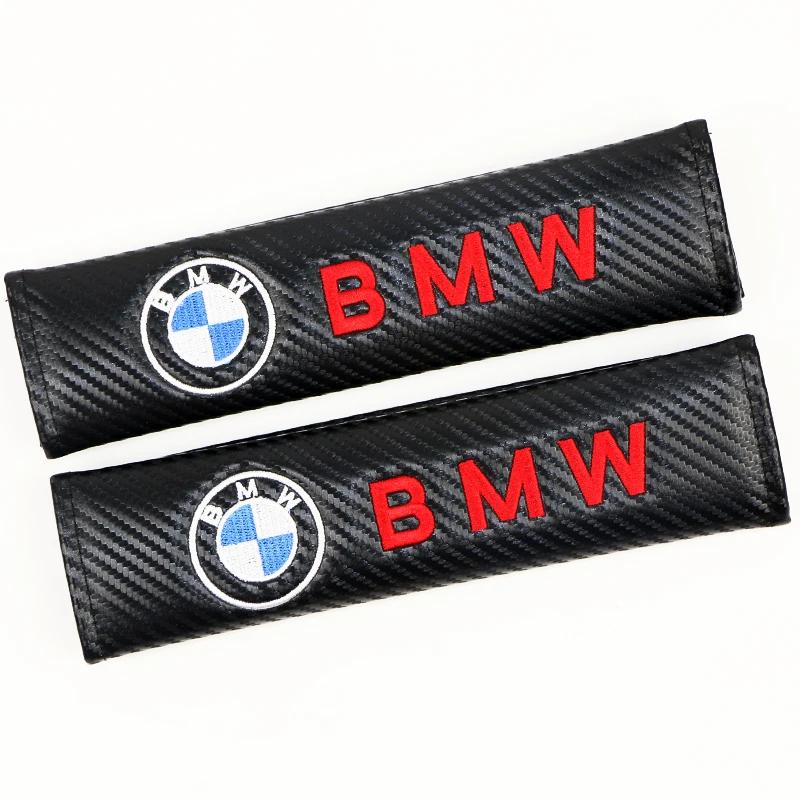 2025 Hot 1/2pcs Car Headrest Cover Auto Seat Cover Head Neck Rest Pillow for BMW Performance M Power X1 X5 X7 Accessories