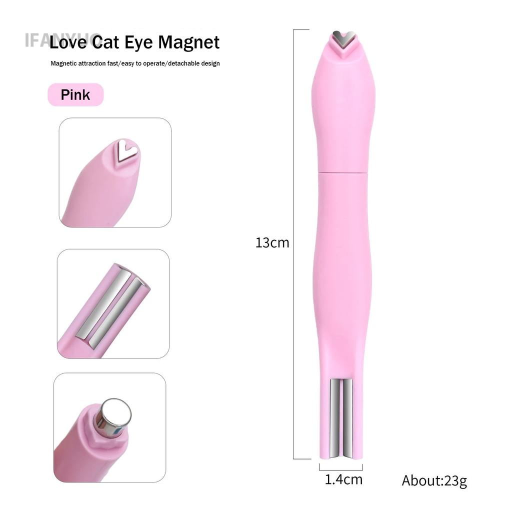 3D Love Heart Nail Magnet 3in1 Cat Eye Effect Double Line Moon Snake Pattern French Nail UV Attraction Magnetic Stick Manicure