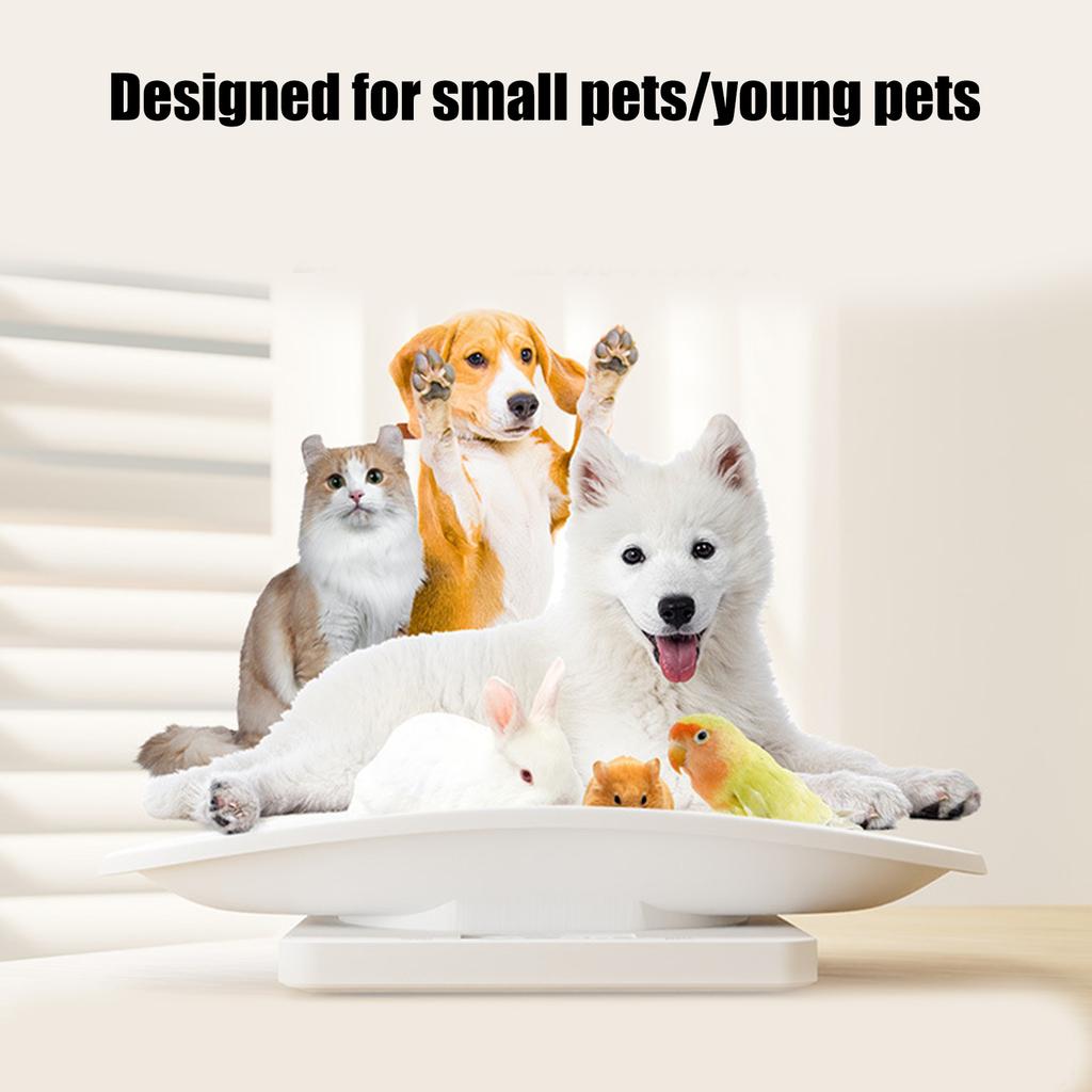Small Animal Digital Weighing Scale Multifunctional Pet Scale for Newborn Cats Dogs and Small Pets with Removable Tray