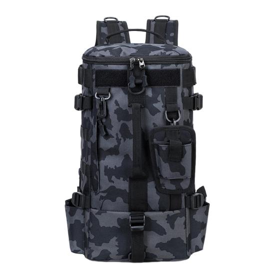 Fishing Bag 900D High-Density Oxford Cloth Backpack with Rod Stand Waterproof Large Capacity
