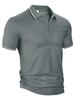 European and American Men's Summer Loose Lapel Short-sleeved T-shirt Casual Clothing