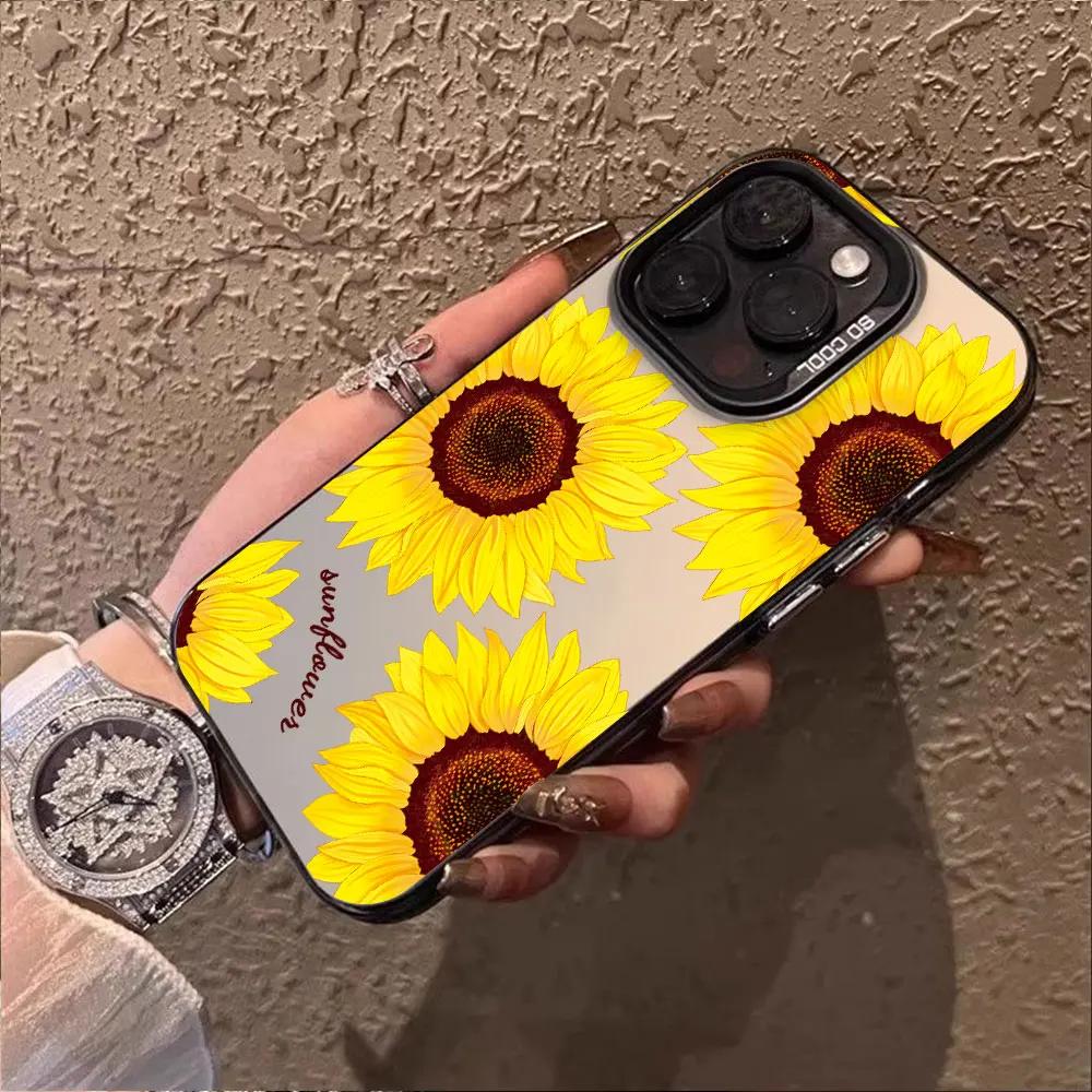 Sunflower Case For Honor X8B X6B X7A X7B X8A X9A 5G X9B X50i Phone Case For Huawei Honor X7b 4G5G IMD Sliver Shockproof Fundas