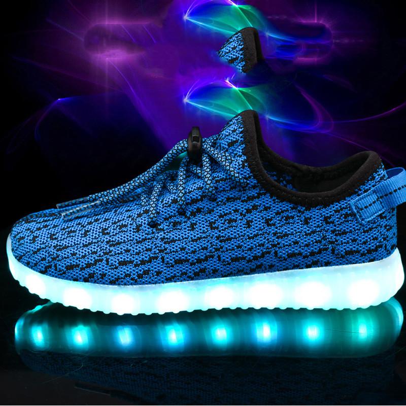 Led Light Up Shoes Casual Lighting Sneakers Men Luminous Shoes For Women Man Usb Charger Glowing Sneakers Illuminated